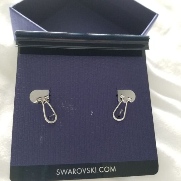 White Cubic Zirconia Rhodium Over Sterling Silver Bella Luce Earrings - Picture 7 of 7